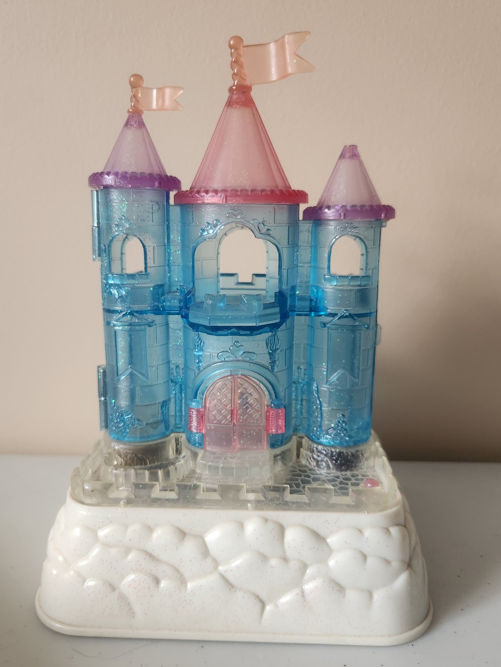 Vintage Polly Pocket Style Light-Up Castle Blue Box Tiny Dreams 90s Toy